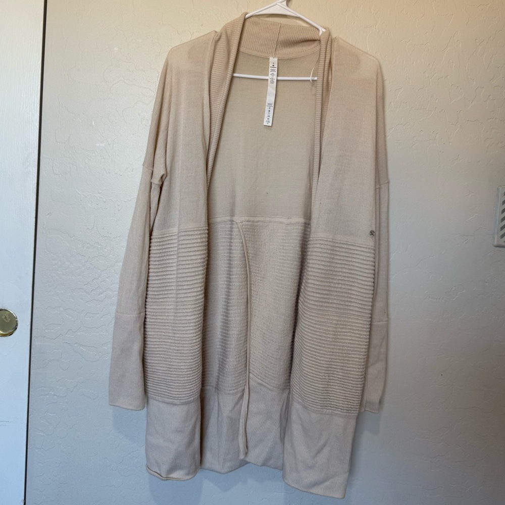 Lululemon Athletica Cream Cardigan